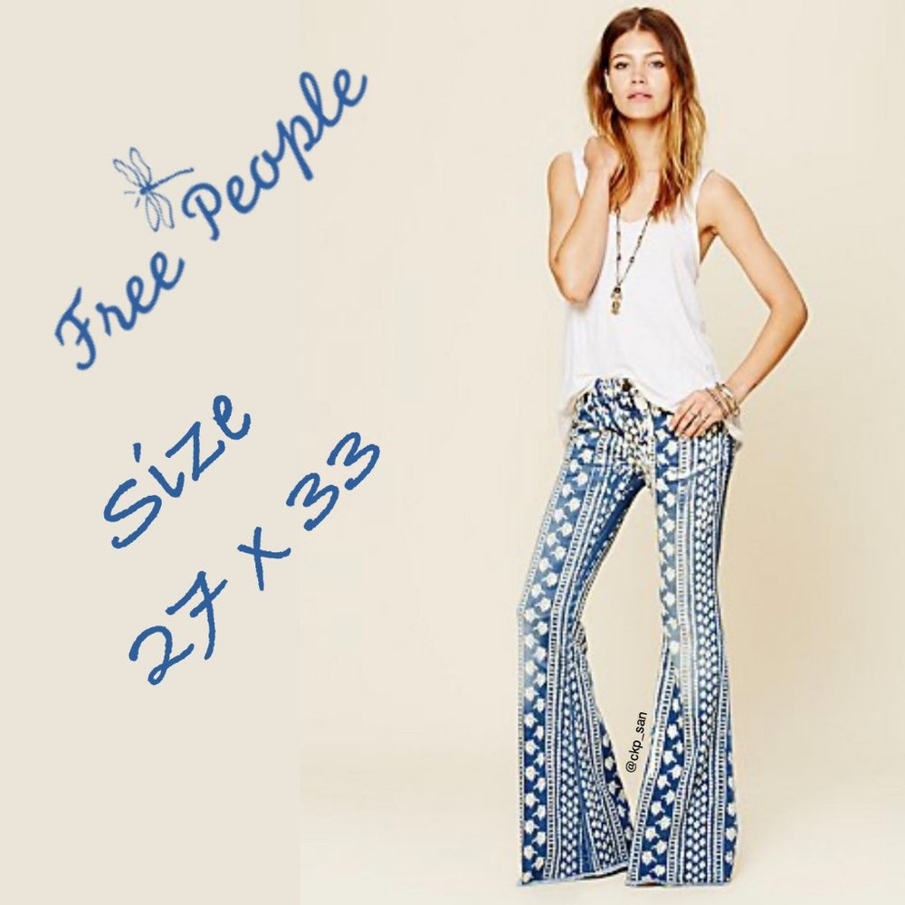Rare Free People Bali Mantra Flare Jeans S 27